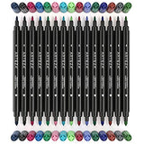 ARTEZA Fabric Markers, Set of 30 Assorted Colors, Permanent and Machine Washable Ink Ideal for
