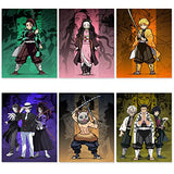 JUMANT Anime Posters for Room - UNFRAMED 8x10" - Demon Slayer Poster - Demon Slayer Wall Art - Anime Wall Decor - Demon Slayer Posters - Anime Room Decor for Bedroom - Anime Decor - Anime Wall Art