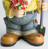 Twig & Flower The Beautiful Gift of Flowers Gnome - 9.5 Inches Tall - Hand Painted and Adorably Designed by