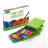 Crayola Fine Line Markers, Assorted Colors, Adult Coloring, 40 Count Colored Pencils, 36 Premium