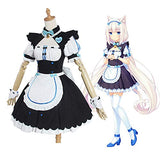 Nekopara Anime Cosplay Women Full Set, Cat Girl Maid Servant Dress Lolita Dress Vanilla Chocola Cosplay Costume Dress