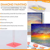 Diamond Painting Kits for Adults Diamond Art 5D Paint with Diamonds DIY Painting Kit Beach Sunset Paint by Number with Gem Art Drill and Dotz 12" x 12"