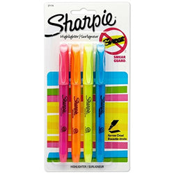 Sharpie Accent Pocket-Style Highlighters, Assorted 4 ea ( Pack of 4)