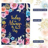 Ruled Notebook/Journal - Hardcover Notebook/Journal with Premium Thick Paper, 5.59" x 8.26", Perfect for Office Home School & Note Taking, Blue Flower