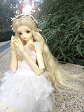 softgege (22-24cm) 1/3 BJD Doll SD Fur Wig Dollfie / Multiple Color Curly Long Hair / Custom-Made BJD Wig / DZW-02