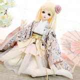 BJD Handmade Doll Japanese Ancient Style Improvement Kimono for BJD Girl Dolls Clothes Accessories,1/4