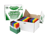 Crayola 58-8208 Crayola Washable Classpack Markers, Conical Point, 8 Assorted Colors, 192/Pack