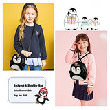 Girls Mini Mermaid Backpack Toddler 3D Animal Casual Daypack PU Leather Preschool Convertible Shoulder Bag Gift for Kids (Black-01)