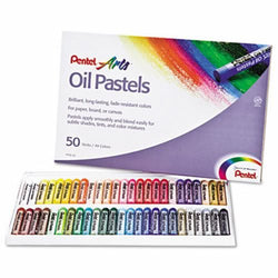 Pentel Oil Pastel Set With Carrying Case, 45-Color Set, 50/Set (PENPHN50)