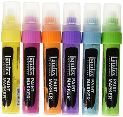 Liquitex 6 Piece Vibrant Professional Wide Paint Marker Set