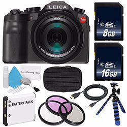 Leica V-LUX (Typ 114) Digital Camera (International Model) + Extra Battery + Flexible Tripod with