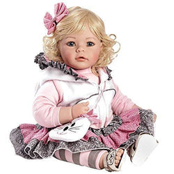 Adora ToddlerTime "The Cat's Meow" Doll with cat themed outfit, hooded vest and fuzzy cat purse
