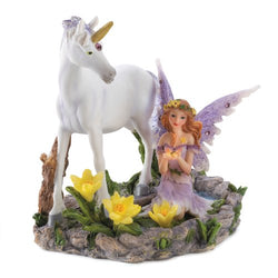 Gifts & Decor Forest Magic Unicorn Fairy Figurine Home Accent Decor