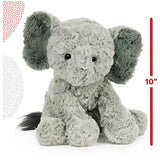 GUND Cozys Collection Elephant Plush Stuffed Animal for Ages 1 and Up, Gray, 10"