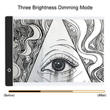 A4 Ultra-Thin Light Board for Diamond Painting, Eyesight-Protected Led Light Box, USB Powered Light Pad with Adjustable Brightness