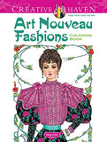 Dover Creative Haven Art Nouveau Fashions Coloring Book (Adult Coloring)