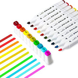 Y YOMA 36 Colors Alcohol Markers Dual Tip Markers Permanent Markers Set Artist Marker Pens with Colorful Box for Adult Kid Coloring Drawing