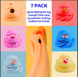 7 Pack Cloud Slime Kit, Scented Slime Stress Relief Toy for Girls and Boys, Soft and Non-Sticky, Party Gift and Birthday Gift, Kid Play Education Fun Toys