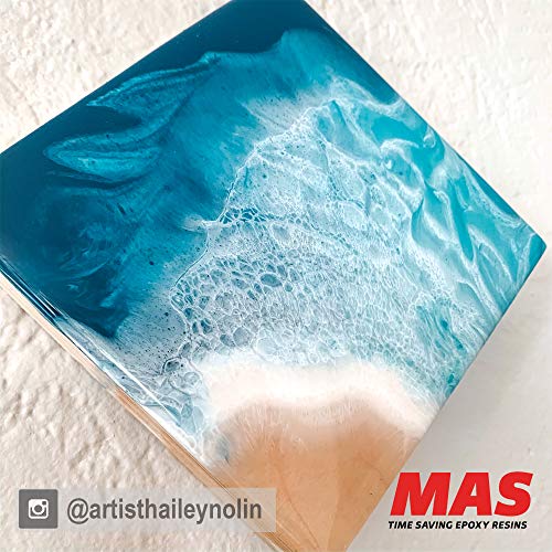  MAS Art Pro Epoxy Resin & Hardener, Two Part Art Resin  Features UV Inhibition, Longer Working Time, Special Formulation for Resin  Art