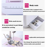 HODLEX Portable Sewing Machine With sewing kit Basic Easy to Use for Adults and Kids,12 Built-in Stitches, 2 Speeds Double Thread Multifunction Electric Household Hand held Mini Sewing Machine