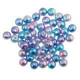 MagiDeal 500 Pieces 4mm Colored Imitation Pearl ABS Plastic Loose Beads Tiny Satin Luster Imitation