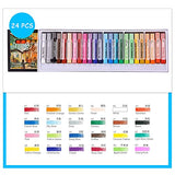 Arts Oil Pastels Set,24 Colors Soft Pastel Pencils for Professional DIY Handmade Graffiti,Non-toxic Oil Pastels for Kids,Student and Beginner Painter