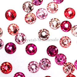 Swarovski 2058 SS16 (3.9mm) crystal flatbacks No-Hotfix rhinestones PINK Colors Mix