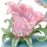 Lena Liu Porcelain Hummingbird Accent Lamp: Radiant Gardens by The Bradford Exchange