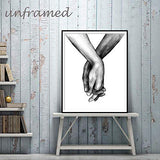 Unframed 3Set Wall Art Minimalist Painting,Love Hand in hand Minimalist Black and White Canvas Line Art Print Poster,Minimal Wall Art Sketch Art Line Painting for Bedroom Living Room (8.3”x12”)