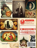 Vintage Halloween Ephemera Collection: 19 Sheets and Over 140 Pieces for Cut Out and Collage Projects, DIY Cards, Scrapbooking, Decorations, ... Media - Bonus with 2 Decorative Journal Pages