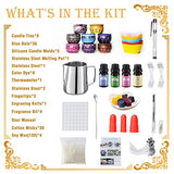 Soy Beeswax Candle Making Kit Supplies,DIY Arts and Crafts Kits for Adults Including Wax, Wicks, Rich Scents,Dyes,Melting Pot,Candle tins