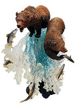 18 Inch Premium Grizzly Bears Fishing Statue - Perfect for Kitchen, Home, and Rustic Cabin Decor - Premium Statue, Sculpture, Figurine Made to Complement Your Current Home Decor