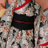 HMANE BJD Doll Clothes, 4Pcs Housemaid Kimono Clothes Set for 1/4 BJD Dolls (No Doll)