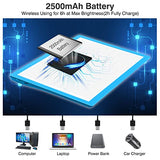 Rechargeable Light Box for Tracing Board,Wireless Battery Operated Copy Board Dimmable A4 LED Trace Lights Pad (Blue)