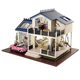 MAGQOO 3D Wooden Miniature Dollhouse Kit DIY House Kit with Furniture,1:24 Scale DIY Dollhouse Kit (Provence Dust Proof and Music Box Included)