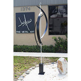 Statements2000 Black Large Metal Sculpture, 82" Indoor Outdoor Statue for Yard, Abstract Garden Art, Centinal by Jon Allen