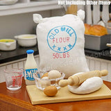 Odoria 1:12 Miniature Flour Rolling Pin Baking Set Dollhouse Kitchen Food Accessories