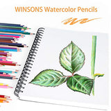 WINSONS Watercolor Pencil Set of 48 Colors Presharpened Water Soluble Colored Pencils for Drawing Sketching Coloring Shading and Painting Perfect Starter Kits for All Beginners to Professionals