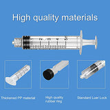 NUOBU 12Pack-5ml/cc Syringes Set, 18G Blunt Tip Needle with Storage Caps, Luer Lock Plastic Glue Applicator, Industrial Grade Syringe, Great for Refilling and Measuring Oil Dispensing