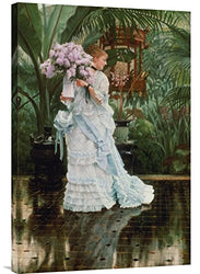 Global Gallery Budget GCS-267406-30-142 James Jacques Tissot The Bunch of Lilacs Gallery Wrap Giclee on Canvas Wall Art Print