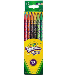 Crayola Twistables Colored Pencils, Assorted Colors 12 ea ( Pack of 6)
