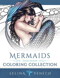 Mermaids - Calm Ocean Coloring Collection (Fantasy Coloring by Selina)