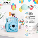 Fujifilm Instax Mini 11 Instant Camera + Instax Mini Twin Pack Film + Hanging Frames + Plastic Frames + Case + Close Up Filters - All Inclusive Bundle! (Sky Blue)