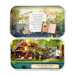 Madaooo DIY Miniature Dollhouse Funny Wooden Puzzle Box Theater for Home Decoration Kids Toy Birthday with 6 Scenes (Countryside Notes)