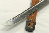 Damascus Folded Steel Clay Tempered Handmade Japanese Samurai Katana Sword