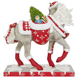 Enesco Trail of Painted Ponies Holiday Santa's Little Helper Figurine, 7.75 Inch, Multicolor