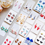 Keoker Polymer Clay Cutters, Ocean Clay Cutters for Polymer Clay Jewelry, 12 Shapes Sea Life Clay Earring Cutters, Small Earring Cutters for Polymer Clay Making (Coastal Clay Cutters)