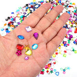 Yesland 24 Sheets Jewels Stickers - 1194 Pcs Gem Stickers, Multicoloured Self Adhesive Rhinestone Stickers Bling Jewels for DIY Crafts Nail Body Makeup (30 Sizes)