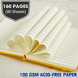 40 Pack Pocket Notebook Journals A6 Mini Hardcover Journal PU Leather Lined Notebooks 3.5 x 5.5 Inch Small College Ruled Notepad With Pen Holder for Writing Office Work School Supplies (Mixed Color)