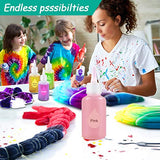 Tie Dye Kit, Tie Dye Powder for Kids and Adults, Tie Dye Kit for Girls, 18 Colors Permanent All-in-1 DIY Tie Dye Set, for Craft Arts Fabric Textile Party DIY Handmade Project